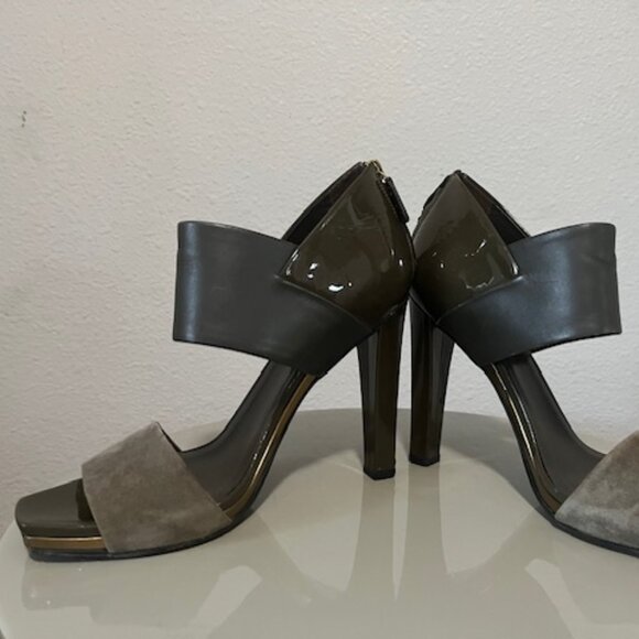Gucci Suede & Leather Sandals Sz IT 39 - Picture 1 of 9